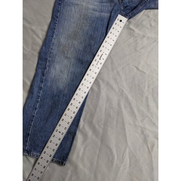 Vintage Levis 569 Jeans Loose Straight 100% Cotton Light Wash Mens Size 34X29 - Picture 13 of 14